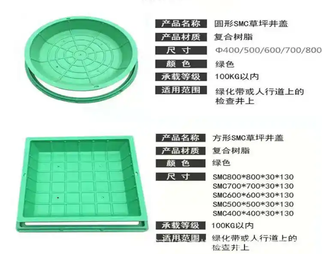 新村镇树脂复合种植井盖展示